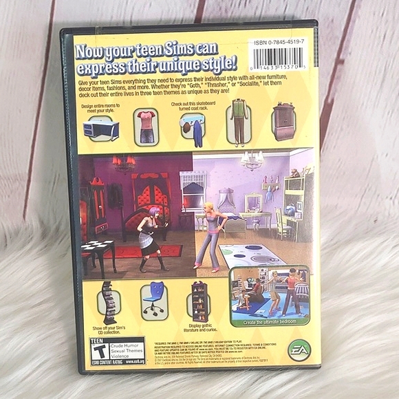 Vintage The Sims 2 Teen Style Stuff PC Game With Inserts - Picture 5 of 7
